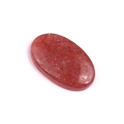 Cabochon Strawberry quartz No. 603 (36x22mm)