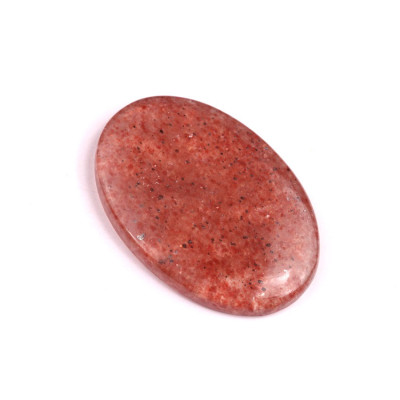 Cabochon Strawberry quartz No. 616 (39x26mm)