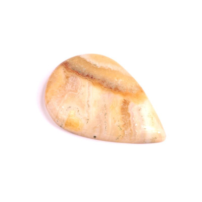 Cabochon Yellow Crazy Lace Agate No. 2481 (37x26x5mm)