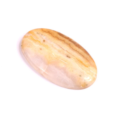 Cabochon Yellow Crazy Lace Agate No. 2482 (41x24x5mm)