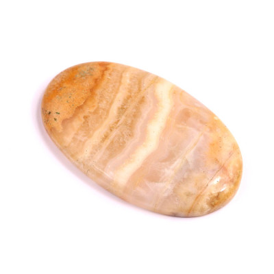 Cabochon Yellow Crazy Lace Agate No. 2483 (45x27x6mm)