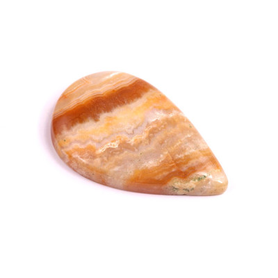 Cabochon Yellow Crazy Lace Agate No. 2494 (39x25x6mm)