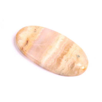 Cabochon Yellow Crazy Lace Agate No. 2495 (42x23x5mm)