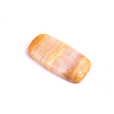 Cabochon Yellow Crazy Lace Agate No. 2500 (32x16x5mm)