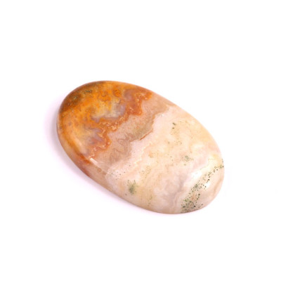 Cabochon Yellow Crazy Lace Agate No. 2501 (36x22x6mm)