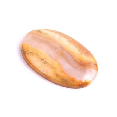 Cabochon Yellow Crazy Lace Agate No. 2502 (39x25x5mm)