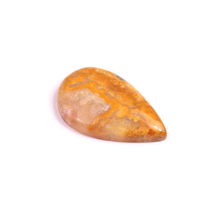 Cabochon Yellow Crazy Lace Agate No. 2503 (32x20x6mm)