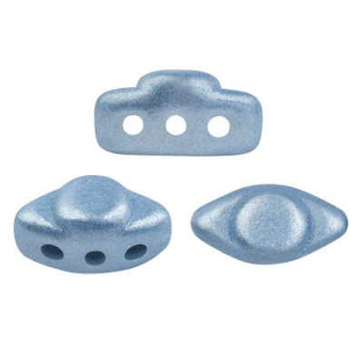 Volos par Puca Beads 4x8mm Metallic Mat Light Blue 23980 | Czech Glass
