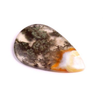 Cabochon Red Moss Agate No. 2719 (42x28x5mm)