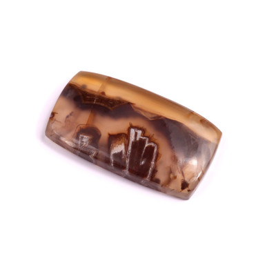 Kabošon Stick Agate č.2761 (32x18x5mm)