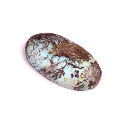 Cabochon Azurite Turquoise No. 3086 (37x21x7mm)