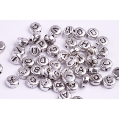 Plastové korálky 41 (7x4 mm)