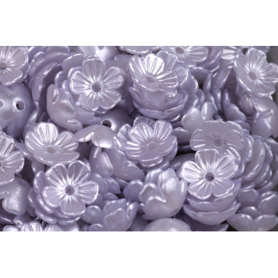 Drobné modré plastové kvítky