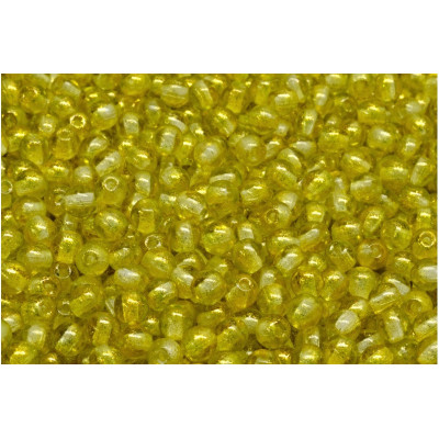Yellow Round Beads 4mm Rutkovsky 541009 | Czech Glass Beads