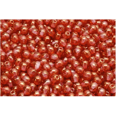 Czech Glass Round Beads 4mm Copper Luster 541011 | Rutkovsky