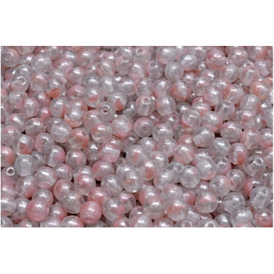 Pink Luster Round Beads 4mm Rutkovsky R0742-34301 | Czech Glass