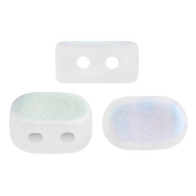 Lipsi par Puca 7x4mm Crystal Mat AB 00030-84100-28701 | Czech Beads