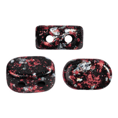 Lipsi® par Puca® 7x4mm Tweedy Red 23980-45705 | Czech Glass Beads