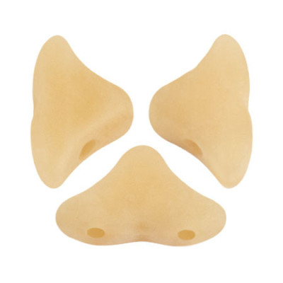 Hélios® par Puca® 6x10mm Opaque Beige Mat 84100 | Czech Glass