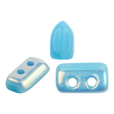 Piros par Puca Opaque Aqua AB 63020-28701 | Czech Glass Beads