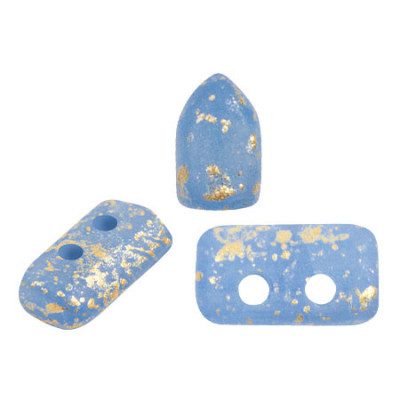 Piros® par Puca® Blue Opal Mat Splash 94401 | Czech Glass Beads