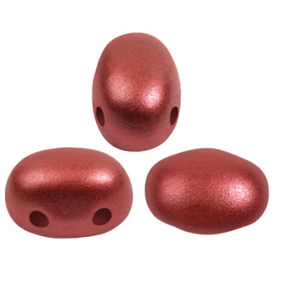 Samos par Puca 5x7mm Metallic Mat Cherry 94209 | Czech Glass Beads