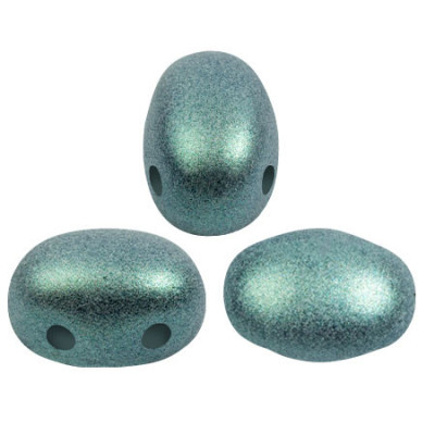 Samos par Puca 5x7mm Stardust Green 23980/29153 | Czech Glass Beads