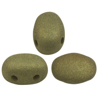 Samos par Puca Beads 5x7mm Trendy Olive Mat 29766 | Czech Glass