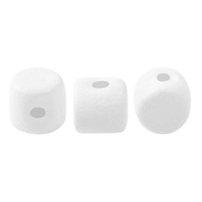 Minos par Puca 3x2.5mm White Light Mat 33001 | Czech Glass Beads