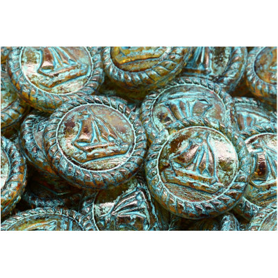 Boat Medallion No. 4093 (20x20mm) 00030-86800-43811