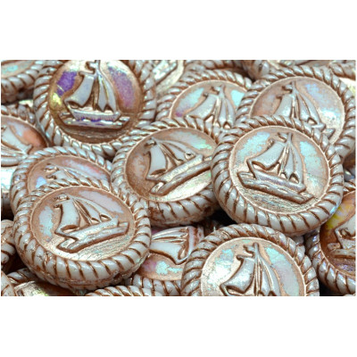 Boat Medallion No. 4100 (20x20mm)  02010-28703-54324