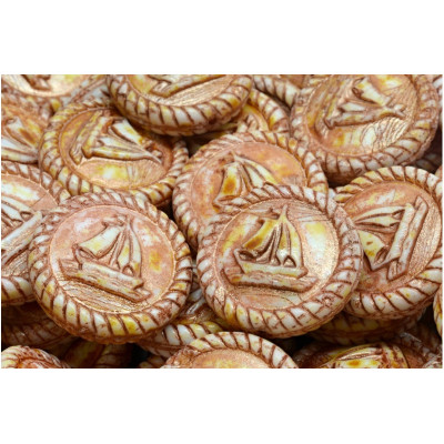 Boat Medallion No. 4112 (20x20mm) 02010-86800-43805