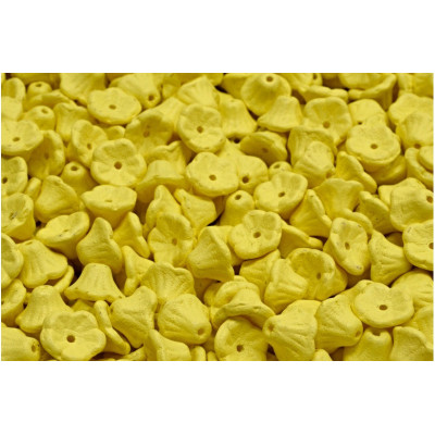 Bell Flower Cup Beads 7x5mm Yellow 02010-22M01 | Rutkovsky