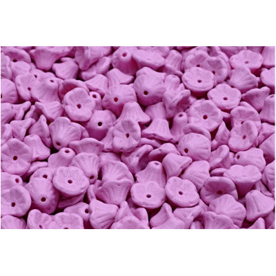 Bell Flower Cup Beads 7x5mm Mauve 02010-22M12 | Czech Glass