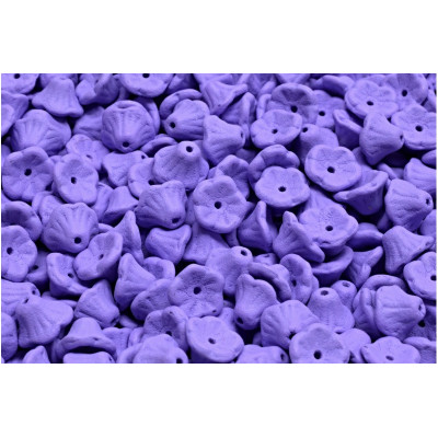 Bell Flower Cup Beads 7x5mm Lilac Matte 02010-22M14 | Czech Glass