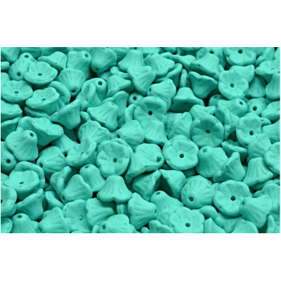 Bell Flower Cup Beads 7x5mm Turquoise 02010-22M16 | Czech Glass
