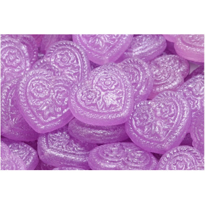 Heart Beads With Flowers 17x17mm No. 5332