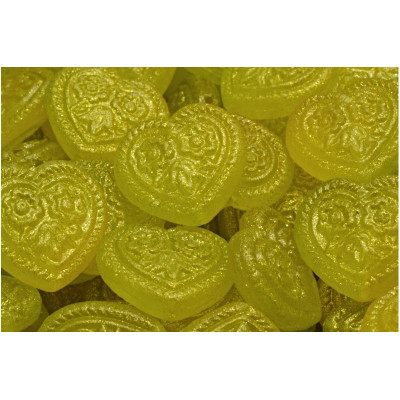 Heart Beads With Flowers 17x17mm No. 5337