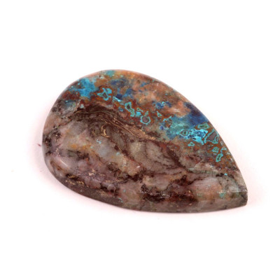 Cabochon Crystal Chrysocolla No.4639 (45x30x7mm)