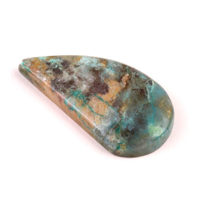 Cabochon Crystal Chrysocolla No.4642 (50x25x7mm)