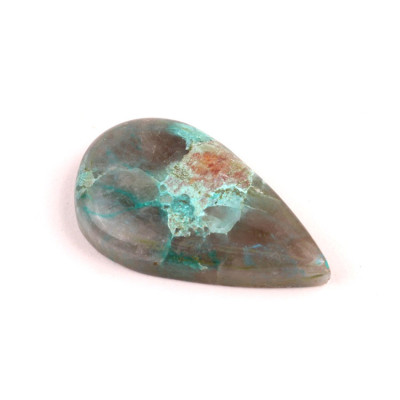 Cabochon Crystal Chrysocolla No.4646 (38x22x7mm)