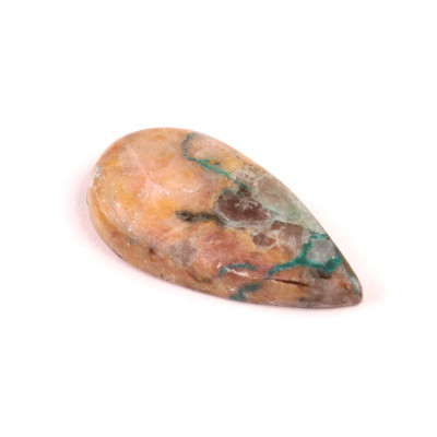 Cabochon Crystal Chrysocolla No.4647 (38x19x7mm)