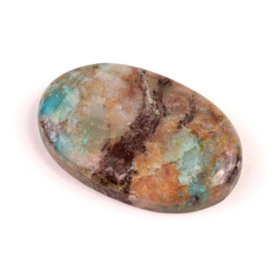 Cabochon Crystal Chrysocolla No.4658 (40x25x7mm)