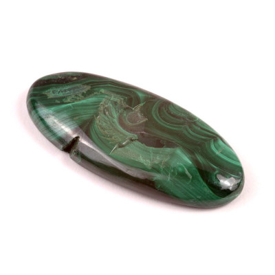 Cabochon Malachite Druzy No.4697 (56x25x9mm)