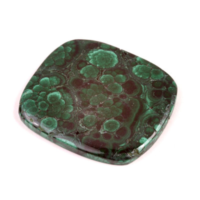 Cabochon Malachite Druzy No.4698 (46x41x5mm)