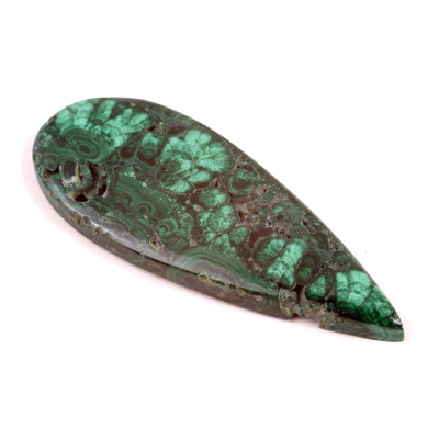 Cabochon Malachite Druzy No.4699 (63x25x5mm)