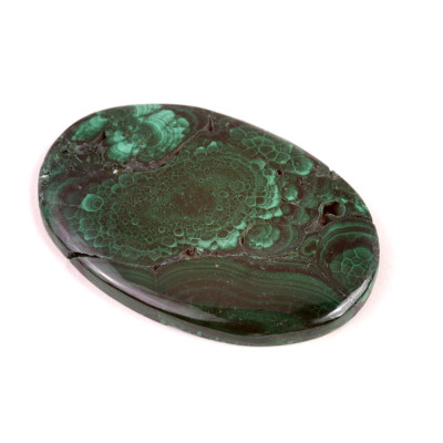 Cabochon Malachite Druzy No.4701 (52x36x5mm)