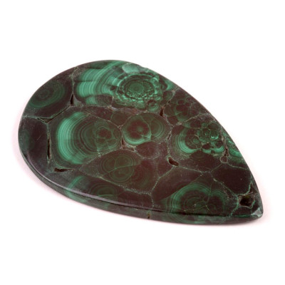 Cabochon Malachite Druzy No.4703 (69x45x5mm)