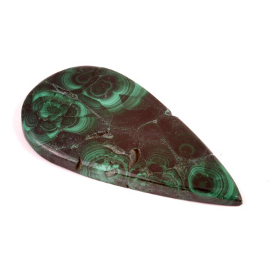Cabochon Malachite Druzy No.4705 (65x33x6mm)