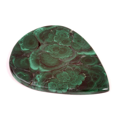 Cabochon Malachite Druzy No.4706 (66x52x5mm)